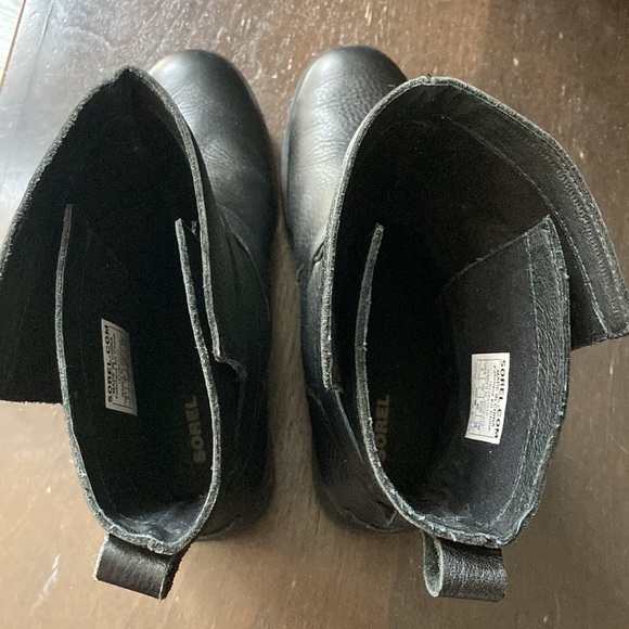 Sorel Leather Waterproof Moto Boots - Picture 3 of 12